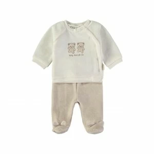 Pijama beb&eacute; dos piezas aterciopelado