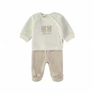 Pijama beb&eacute; dos piezas aterciopelado