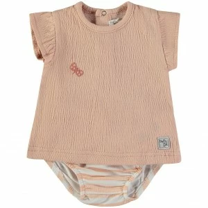 Conjunto beb&eacute; camiseta y braguita algod&oacute;n