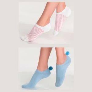 Calcet&iacute;n home mujer rizo suave pack 2