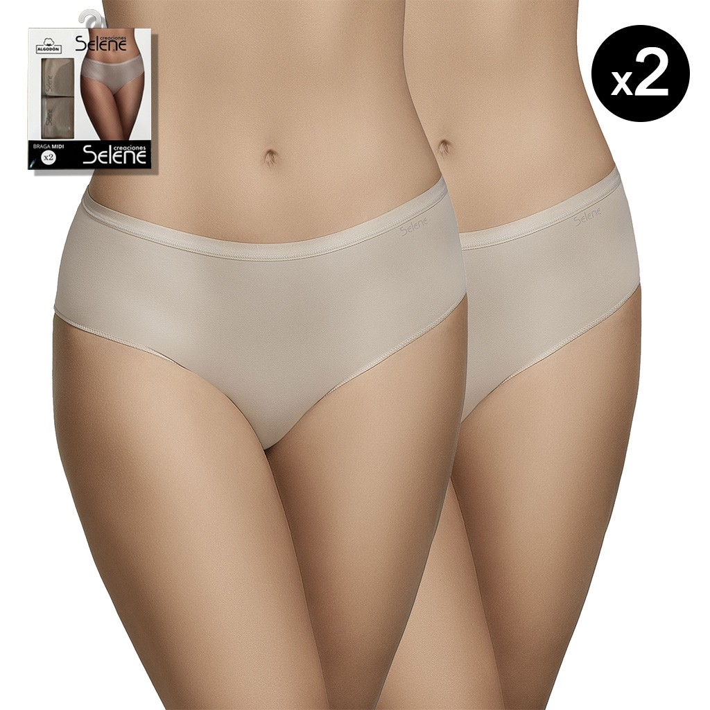Braga midi pack x 2 Algodón elástico extrasuave 