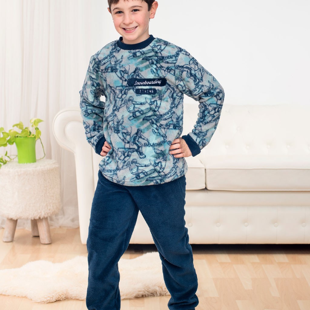 Pijama Coralina Pijama Hombre Invierno Calentito Pijama Polar