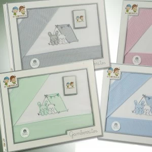 Sabanas de cuna juego de 3 piezas bordado 