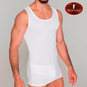 Camiseta tirantes calada Hilo De Escocia