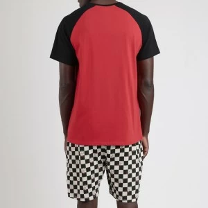 Pijama hombre snoopy manga corta y short cuadros
