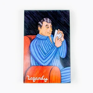 Pijama hombre tela rayas manga larga