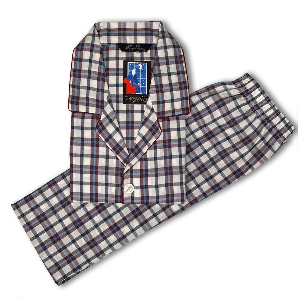 Pijama de viyela cálida en tela de cuadros
