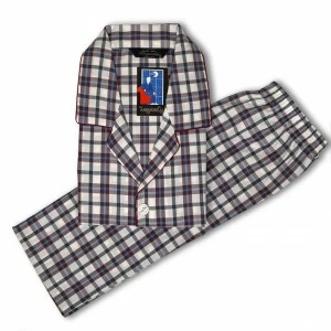 Pijama de viyela c&aacute;lida en tela de cuadros