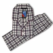 Pijama de viyela c&aacute;lida en tela de cuadros