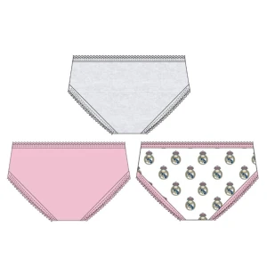Braga ni&ntilde;a estampada pack x 3 blister