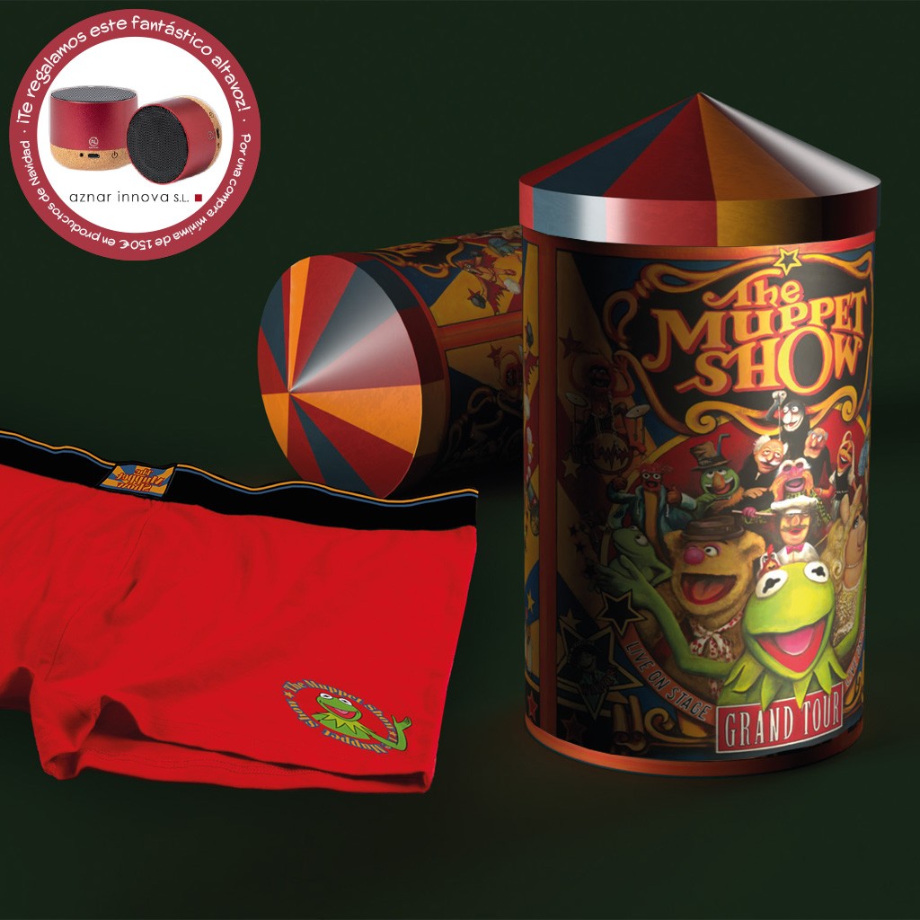 Boxer hobre rojo lote 6 latas Muppets