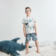Pijama infantil manga corta algod&oacute;n