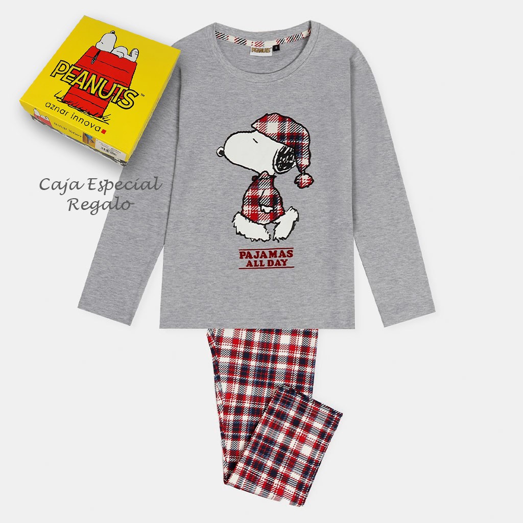Pijama niña manga larga Snoopy