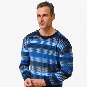 Pijama manga larga hombre rayas