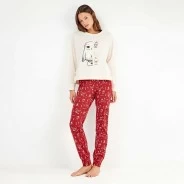 Pijama largo mujer algod&oacute;n Harry Potter