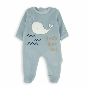 Pijama pelele bebe manga larga bordado ballenita