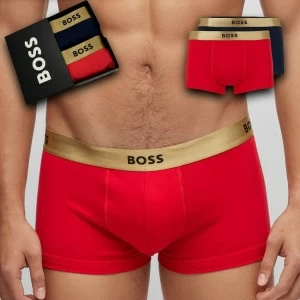 B&oacute;xer hombre cinturilla oro caja regalo x2