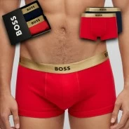 B&oacute;xer hombre cinturilla oro caja regalo x2