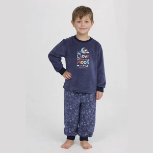 Pijama coralina ni&ntilde;o manga larga