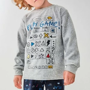 Pijama ni&ntilde;o manga larga terciopelo
