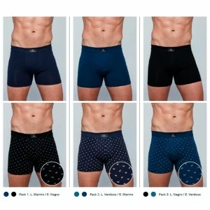 B&oacute;xer hombre pack x 2 surtido liso + estampado