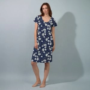 camisola mujer flores manga corta