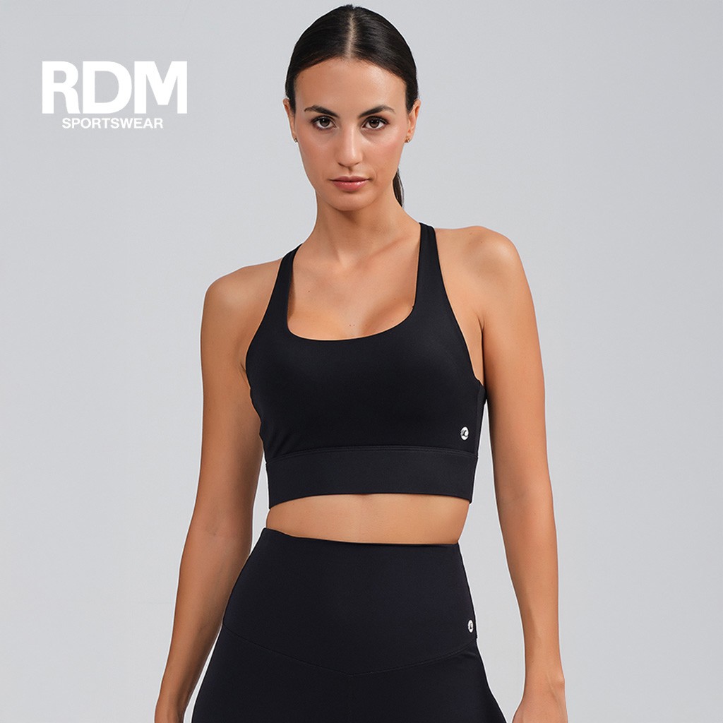 Sujetador top deportivo banda ancha microfibra
