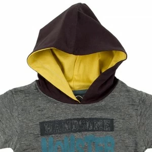 Sudadera beb&eacute; con capucha y bolsillo