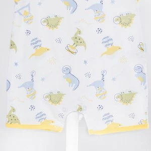 Pelele tirantes beb&eacute; tejido algod&oacute;n estampado