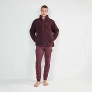 Bata corta hombre borreguito con cremallera