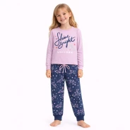 Pijama ni&ntilde;a spandex estampado unicornios
