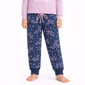 Pijama ni&ntilde;a spandex estampado unicornios