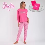 Pijama mujer algod&oacute;n dise&ntilde;o Barbie