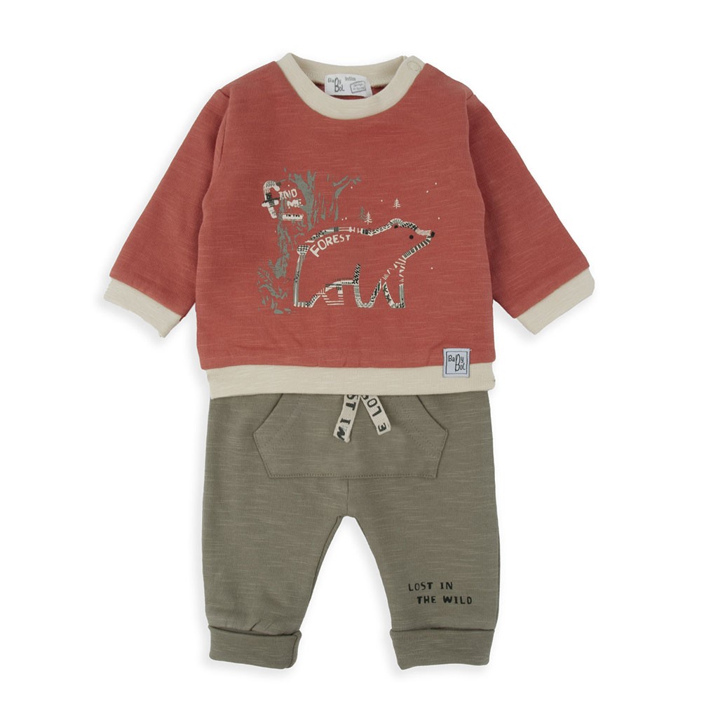 Conjunto exterior bebé manga larga