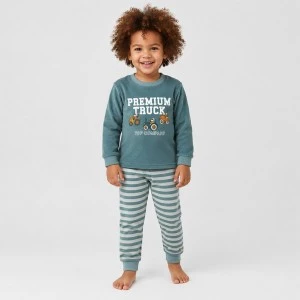 Pijama infantil manga larga tejido aterciopelado