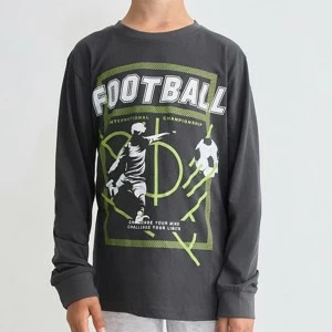 Pijama largo ni&ntilde;o algod&oacute;n Football