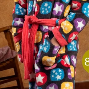 Bata ni&ntilde;a de cpralina estampada