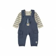 Conjunto beb&eacute; algod&oacute;n peto y camiseta