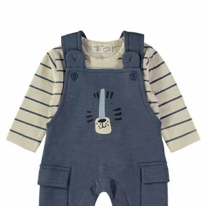 Conjunto beb&eacute; algod&oacute;n peto y camiseta