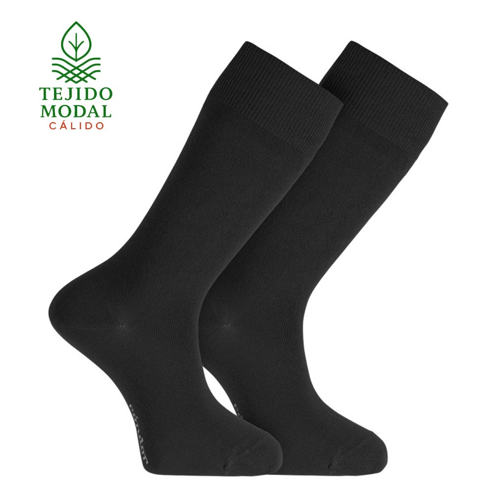 Calcetin modal cálido tacto suave puño antipres