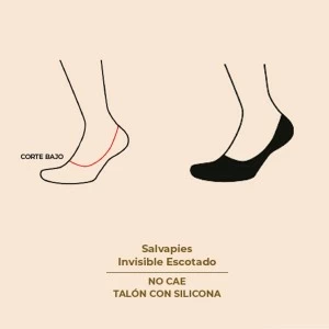 Salvapies invisible con silicona