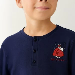 Pijama infantil manga larga Snoopy
