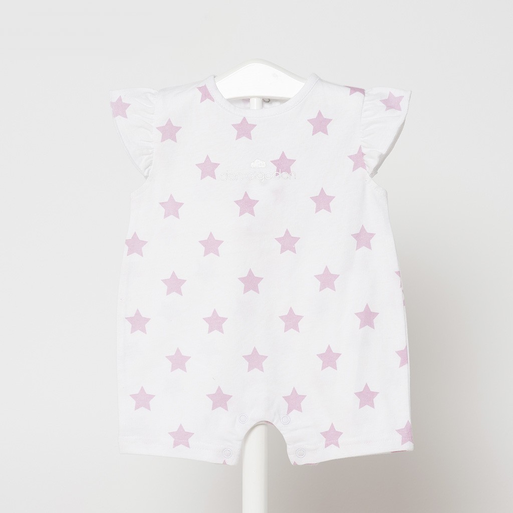 Pelele bebé manga corta estampado