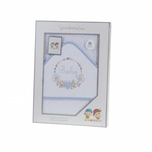 Capa ba&ntilde;o beb&eacute; algod&oacute;n bordada