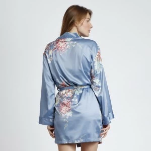 Bata mujer raso estampado