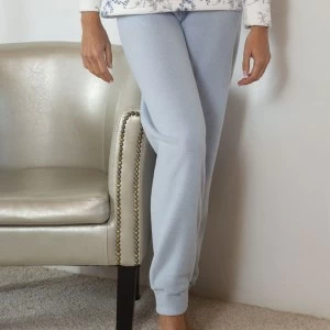 Pijama mujer estampado cuello con botones