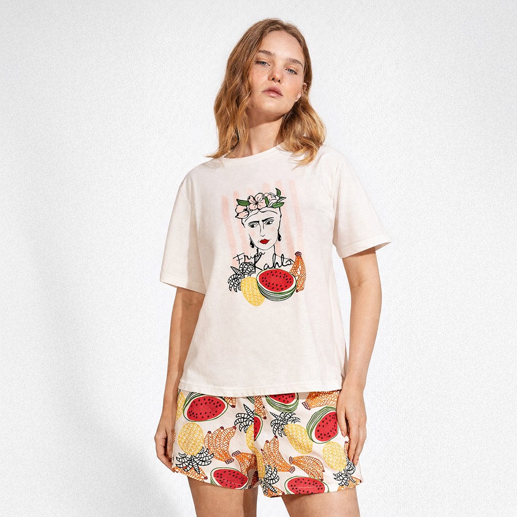 Pijama corto mujer Frida Kahlo