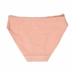 Braga bikini ni&ntilde;a de microfibra estampada con logo