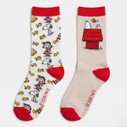 Calcet&iacute;n estampado mujer dise&ntilde;o Snoopy