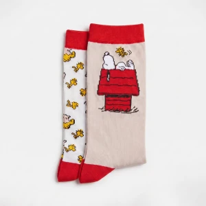 Calcet&iacute;n estampado mujer dise&ntilde;o Snoopy